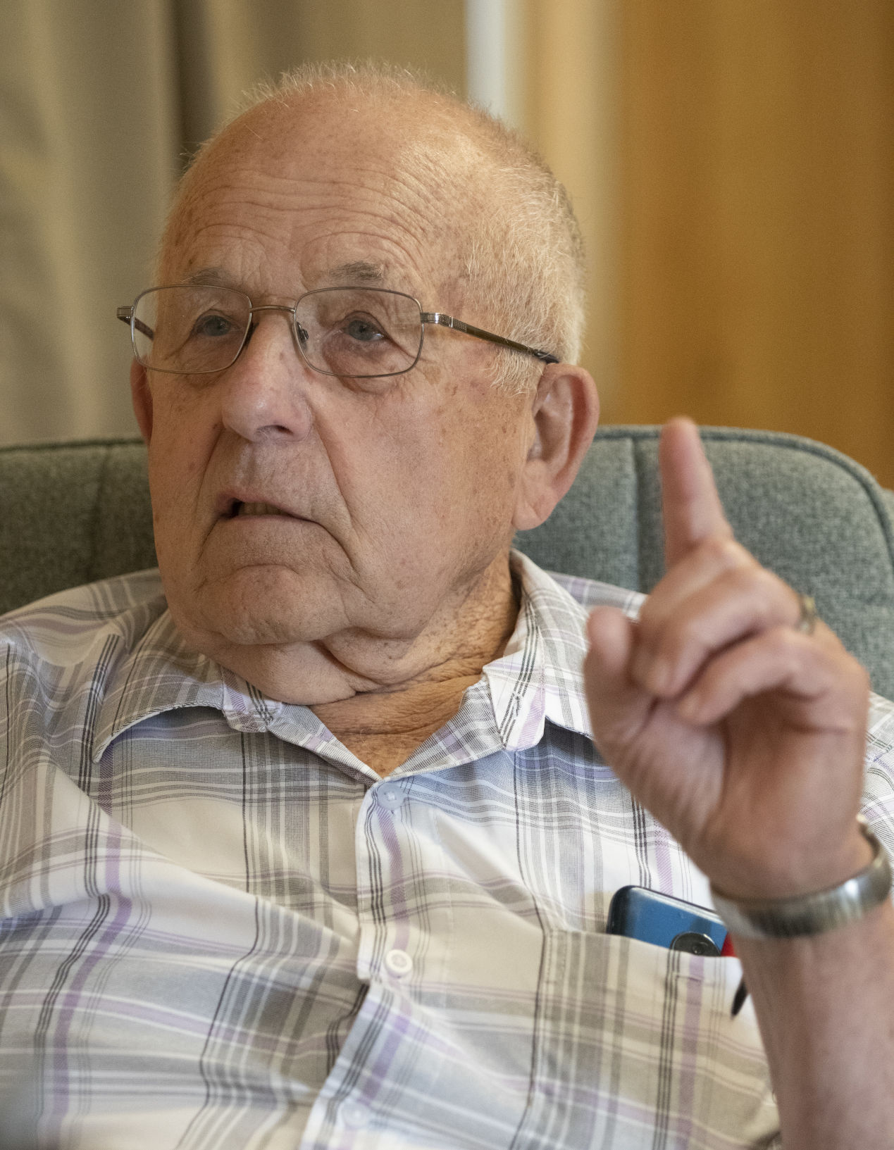 Commissioner Hubert talks finance, politics